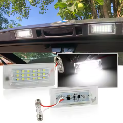 2pcs canbus LED Number License Plate Light Error Free white for BMW X5 E53 1999-2006 X3 E83 2003-201