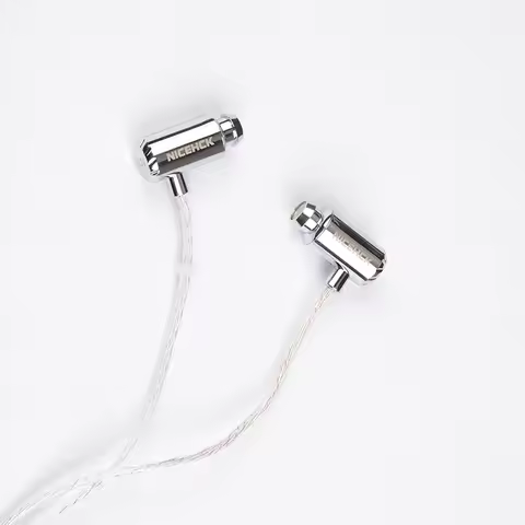 NICEHCK X39 IEM Aluminum Alloy Shell HIFI Microphone Earbud 6mm Titanium Plated Dynamic Headset Bass