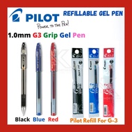 [1 PCS] *Original* Pilot G3 Gel Pen 1.0mm Black Blue Red Signature Pen Professional Pen G3 Ink Refil