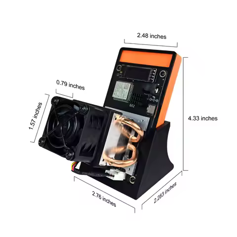 Bitaxe Gamma 601/602 Dual Fan Open Source BM1370 ASIC Bitcoin Mining Machine 1.8Th/s Hash Rate Crypt