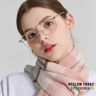 [RECLOW] Korean Reclow FBB82 eyeglass frames, Reclow FBB82 eyeglasses transparent and metal