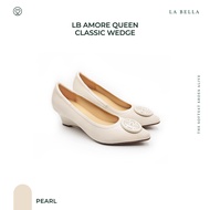 LA BELLA รุ่น LB AMORE QUEEN CLASSIC WEDGE - PEARL