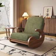 🧵搖搖椅rocking chair  中式  復古  單人  沙發  客廳  陽台  實木 躺椅  臥式  懶人#搖搖椅#復古#中式#實木