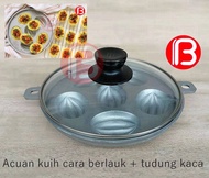 7.5" Acuan Cara Berlauk / 6 Belimbing Berlauk + Tudung Kaca Tahan Panas baking tray Acuan kuih Serab