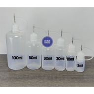 Botol Inai / Bottle Tip Needle / Botol Jarum / Botol Deco Pewarna 5ml 10ml 20ml 30ml 50ml 100ml