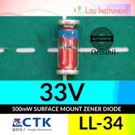 ZMM33V 500mW 0.5W 33V LL34 SOD80C CTK Electronics