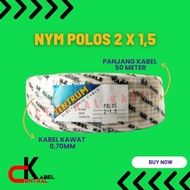 PLAIN NYM WIRE ELECTRICAL CABLE 2 x 1.5 (50 Meters) Extension Wire Heavy Duty Extension Wire Extensi