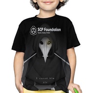 Scp Shirt for Boys Game T-shirt Scp Foundation 049 V2.3D