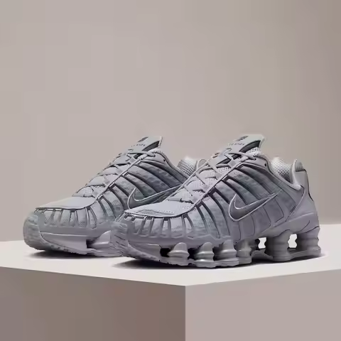 Nike SHOX TL Men's Casual Shoes Anti-slip, Durable, Stylish, Versatile, Trendy Classic Casual Runnin
