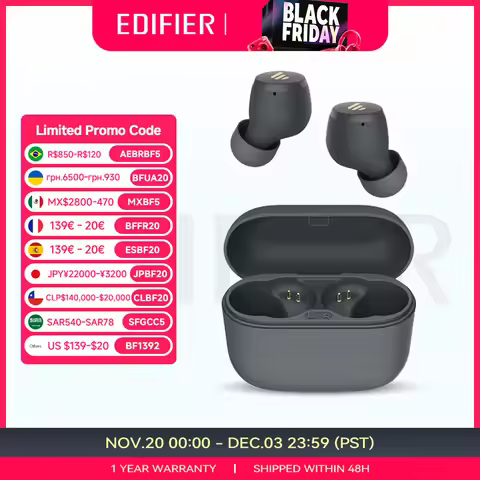 EDIFIER X3 X3 Lite TWS Wireless Bluetooth Earphone Bluetooth 5.3 Voice Assistant touch control up to