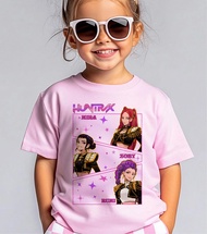 เสื้อยืด Kpop Demon Hunters Huntrix ของขวัญสำหรับเด็ก สินค้า Demon Hunter โปสเตอร์แฟนคลับ Saja Girls