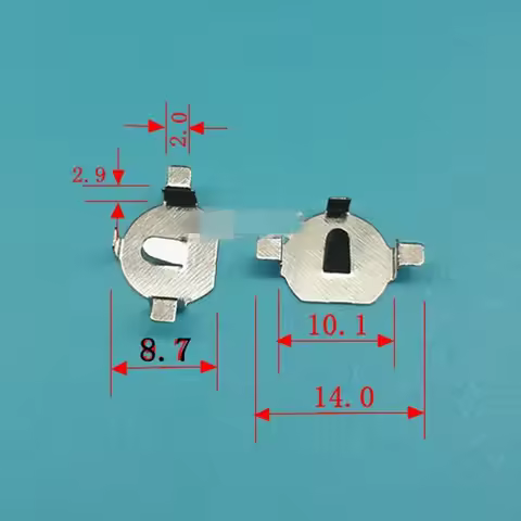 100pcs/lot CR927 button battery holder 90 degree patch plate CR927 battery shrapnel battery conducti