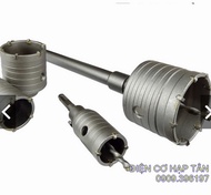 Mũi khoan rút lõi bê tông phi . 30-40 - 50-60- 90mm cán 20cm 30cm - Mũi khoan rút lõi