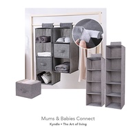 3 4 5 Tier Wardrobe Linen Hanging Clothes Organiser
