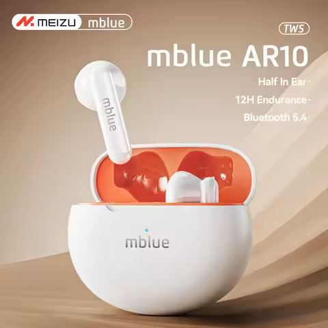 Original MEIZU Mblue AR10 TWS Wireless Earbuds Noise Reduction HIFI HD Sports Bluetooth 5.3 Low Late