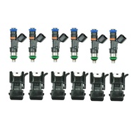 1/6Pcs Fuel Injectors with Four Accessories 52lb 550cc 2.7TT Turbo for Audi A4 TT VW Golf Jetta BOSC