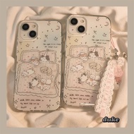 Cute Cat Sleep Casing Vivo Y29 V50 Lite V40 Lite Y75 Y12S V29E Y15 Y100 5G V30 Pro Y18 Y19S Y16 T1 P