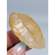 Pure Natural Himalayas Laser Yellow Skin Backbone Crystal