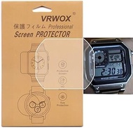 VRWOX 3-Pcs TPU Screen Protector For AE-1200WH-1AVCF Watch, Full Coverage Screen Protector for AE-12