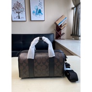 Genuine 100% COA H Mens Bag Logo Printed Cowhide GOTHAM24 Portable Shoulder Messenger Bag CA186