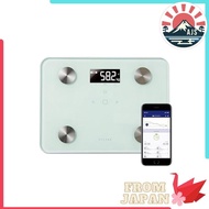 ELECOM EFSW02WH Body Composition Scale Weight Scale [Weight/Visceral Fat Level/Body Fat Percentage/B
