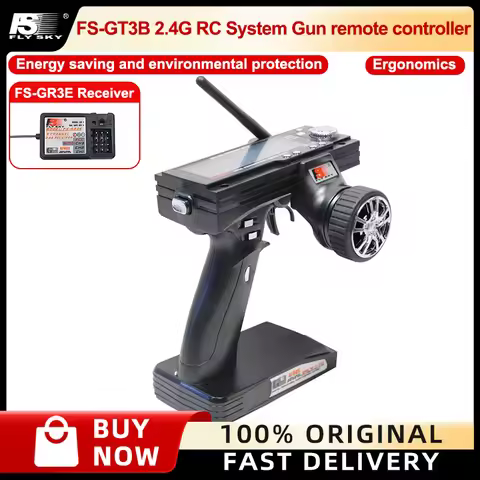 Flysky FS GT3B FS-GT3B 2.4G 3ch RC System Gun remote control transmitter with FS-GR3E receiver For R