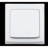 MK S4781W1 WHI 10AX 1 Gang 1 Way SP Switch Large Rocker Slimline Plus