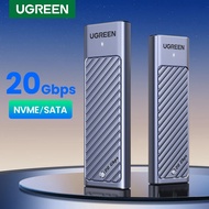 U-GREEN M.2 NVMe/SATA SSD Enclosure 20Gbps USB-C 3.2 Gen2 External Enclosure Supports M and B&M Keys