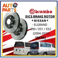 Brembo Rotor Nissan Elgrand E50 / E51 / E52 (2004-2022) Rear Disc Brake Rotor