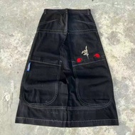 [yihan] 2024 summer new vintage y2k jeans JNCO Kangaroo men and women Harajuku casual embroidered st