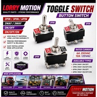 TOGGLE SWITCH / BUTTON SWITCH 2PIN/3PIN/4PIN/6PIN , 2WAY / 3WAY ON/OFF / ON/OFF/ON SWITCH