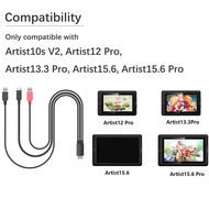 Huion-XP pen 3-in-1 Cable only Suitable for xppen Artist10S Artist12Pro Artist13.3Pro Artist15.6 Art