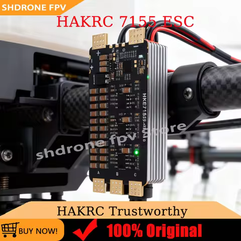 HAKRC 7155 ESC 80A/120A 6S-12S Lipo 64MHz Programmable Magic LED Light High Efficiency Low Noise for