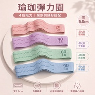 [Taiwan Ready Stock] Knitted Hip Ring Yoga Elastic Band [20-90lbs] Yoga Tension Band Stretch Band Sq