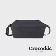 【Crocodile】鱷魚皮件 X-lite4.0系列 防潑水斜背包 尼龍小包 側背包推薦-0104-10802-新品上市 黑色