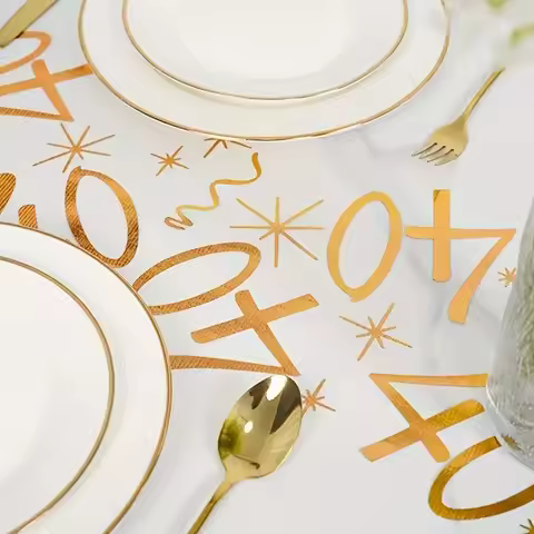 18th 30th 40th 70th Birthday Table Runner for 18 30 40 70 Birthday Table Party Supply 3M Gold Table