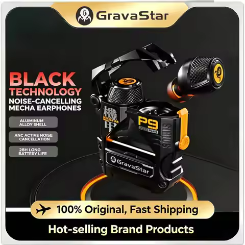 GravaStar Sirius Plus P9 True Wireless Earbuds ANC Bluetooth 5.3 ENC Clear Call 28H Playtime IPX4 Sp