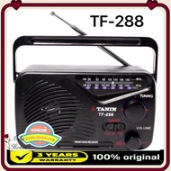TANIN วิทยุ FM-AM รุ่น TF-288 ใช้ไฟบ้านหรือถ่าน กล่องขาว (ใหม่ล่าสุด) วิทยุ วิทยุพกพา วิทยุทรานซิสเตอร์ วิทยุคลาสสิค/Mila Home