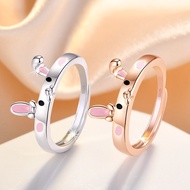 Children s Ring Girl Rabbit Open Ring Girl Student Princess BFF Ring Cute Jewelry Birthday Giftwjc15