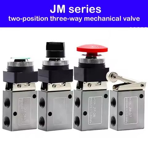 JM-05 JM-06 JM-06A JM-07 Manual Switch Control Pneumatic Valve Two-position Three-way Mechanical Val