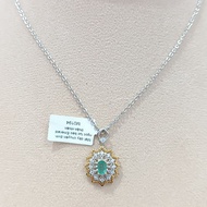 Mặt Dây Chuyền Đính Ngọc Lục Bảo Emerald thiên nhiên (M0194) - MOON Jewelry