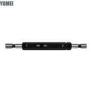 YUMEI Thread Plug Gauge, 6H Tolerance Black Double Ends Thread Gauge, Durable Steel Material M5x0.8 