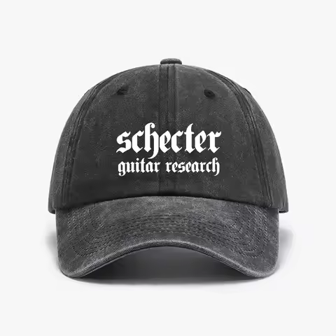 Schecter Electric Guitar Scott Baseball Cap Women Men's Adjustable Dad Hat Unisex Distressed Washed 