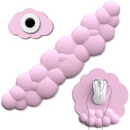 Others - 滑鼠及鍵盤墊 3入裝，鍵盤腕托，記憶海綿防滑設計，人體工學鍵盤及滑鼠墊，減輕手腕壓力，粉紅色