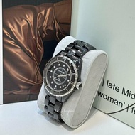 JS1418-CHANEL 黑陶瓷12點鑽38mm J12機械錶 H1626