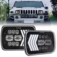 5x7 Square Wrangler Headlight 5x77 Inch Chenoki Headlight 55W LED Work Light Truck