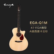 Guitar Acoustic Enya Q1M Spruce Single Top 41 Inch สำหรับผู้เริ่มต้นและผู้เล่นระดับกลาง ไม่มีว่าชายห