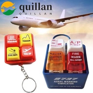 QUILLAN EGPWS Warning Simulator, Aircraft Route 737 Airbus Pilot Keychain, Collection Plastic Sound 