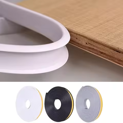 1pc 5m/196.85in U-Shaped Self-Adhesive Edge Banding, Edge Protector For Countertops, Cabinet Edge Fl