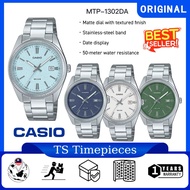 CASIO MTP-1302 stainless steel men's watch Series MTP-1302DA-2A1 / MTP-1302DA-2A2 / MTP-1302DA-3 MTP